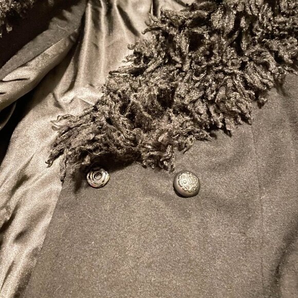 Laundry by Shelli Segal Womens Size 14 Faux Fur Jacket Coat - Picture 9 of 16